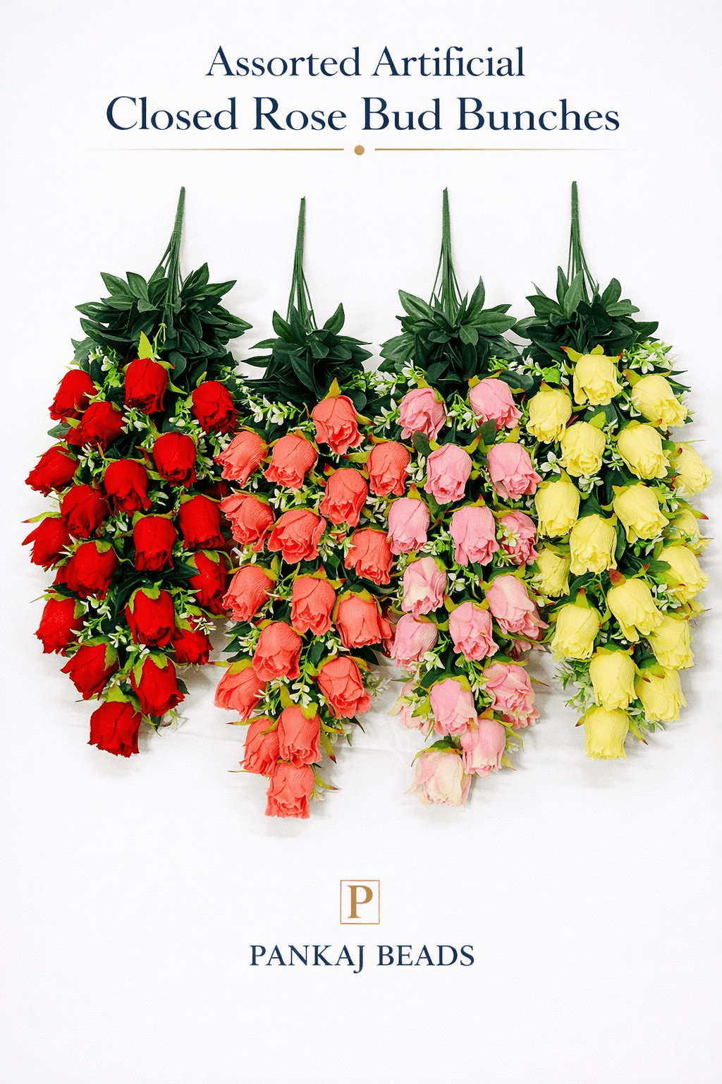 Colourful Closed Rose Bud Bunch