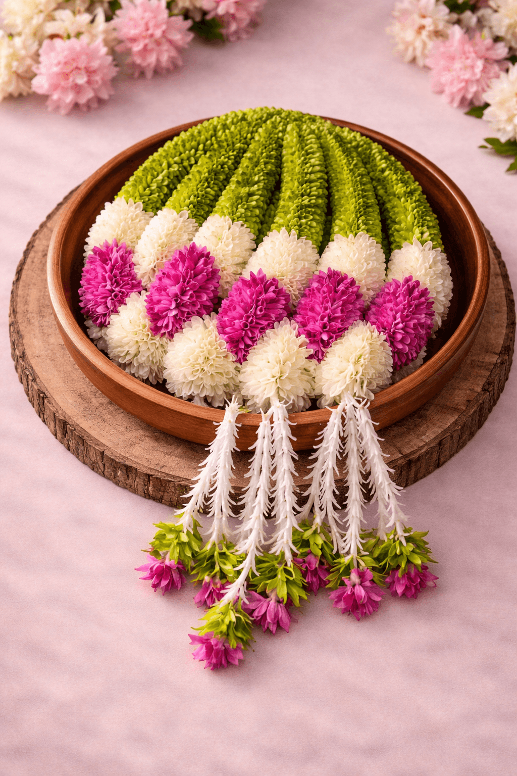 Oval Cutting Mala With Rajnikandha