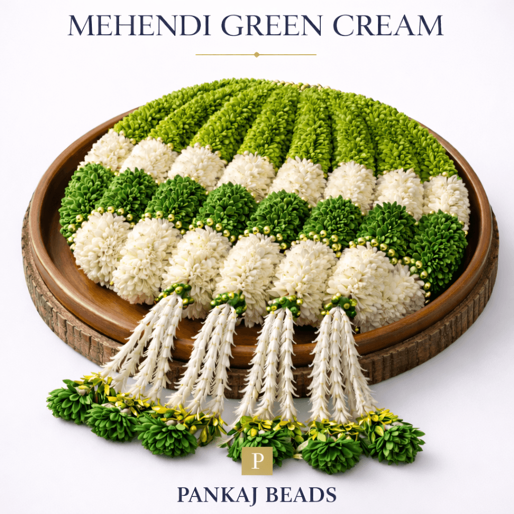 Oval Cutting Mala Shades Of Green