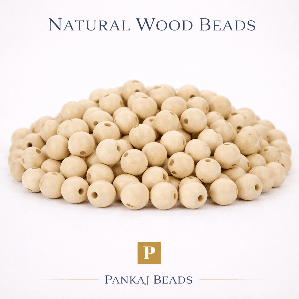 10mm Round Wooden Beads