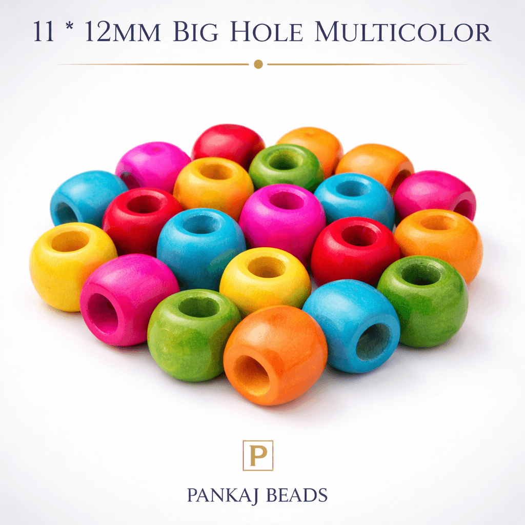 11x12mm Round Wooden Beads