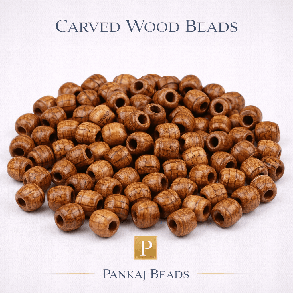 16x17mm Round Wooden Beads